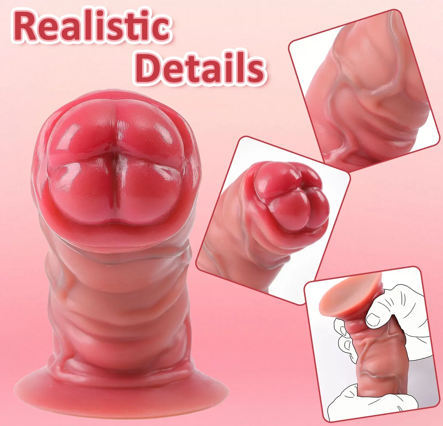 Butt Plug Anal Dildo Big Penis Anal Plug Vaginal Masturbation Fake Dick Adults Sex Toys for Men and Women Huge Monster Penis