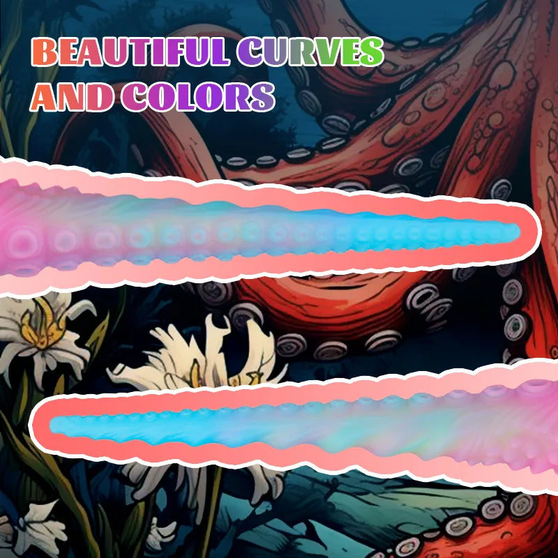1pc Silicone Tentacle Anal Plug Butt Plug Luminous Anal Sex Toys for Women Men Prostate Vaginal Training Adult Sex Toys & Games