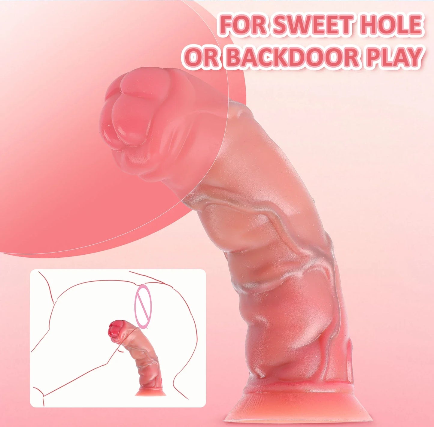 Butt Plug Anal Dildo Big Penis Anal Plug Vaginal Masturbation Fake Dick Adults Sex Toys for Men and Women Huge Monster Penis