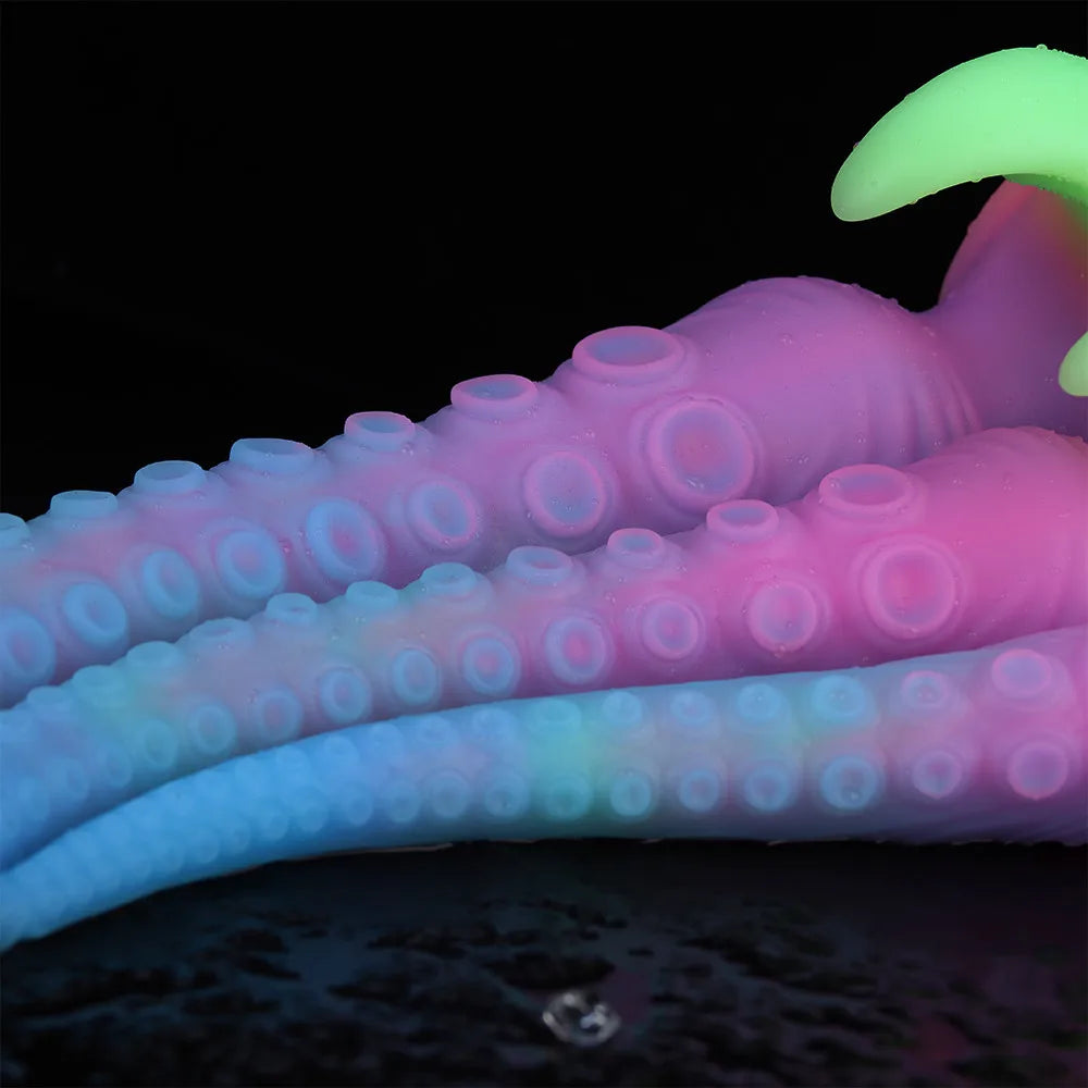 1pc Silicone Tentacle Anal Plug Butt Plug Luminous Anal Sex Toys for Women Men Prostate Vaginal Training Adult Sex Toys & Games