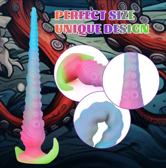 1pc Silicone Tentacle Anal Plug Butt Plug Luminous Anal Sex Toys for Women Men Prostate Vaginal Training Adult Sex Toys & Games