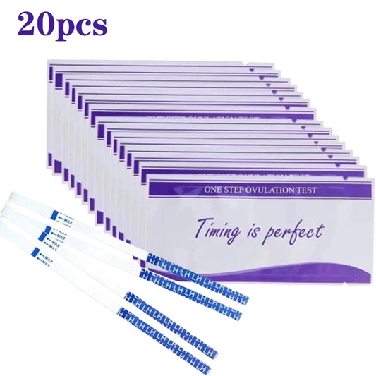 20pcs Over 99% Accuracy LH Ovulation Testing Strips LH Tester Fast Response Ovulation Urine Testing Strips Household Measuring